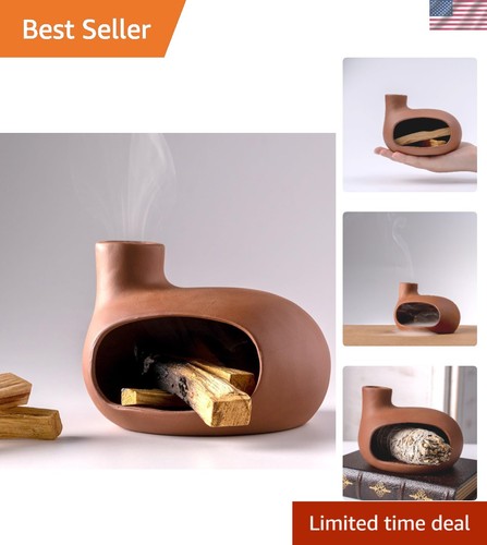 Terracotta palo santo holder - santo,