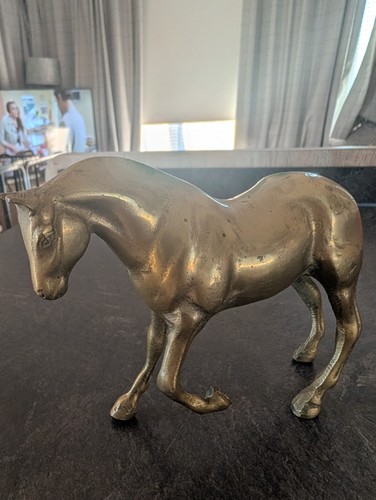 Heavy solid brass - brass, horse