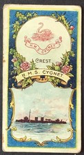 R. J. Hill’s Battleships & Crests 1901. Card 23 H. M. S. Cygnet.