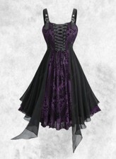 New Black/Purple Gothic Corset