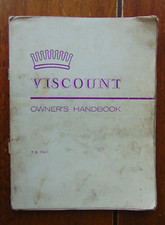 Vauxhall Viscount Owners Handbook TS 794/1  1966