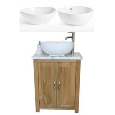 Solid Oak Bathroom Vanity Unit