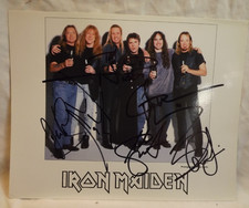 HAND SIGNED, 8 X 10 Band photo, autographed.Iron Maiden Memorabilia.