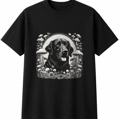 Flat coated retriever with - retriever,