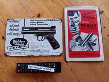 Webley tin signs one - webley, "tin"
