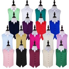 Boys waistcoat satin plain - boys,