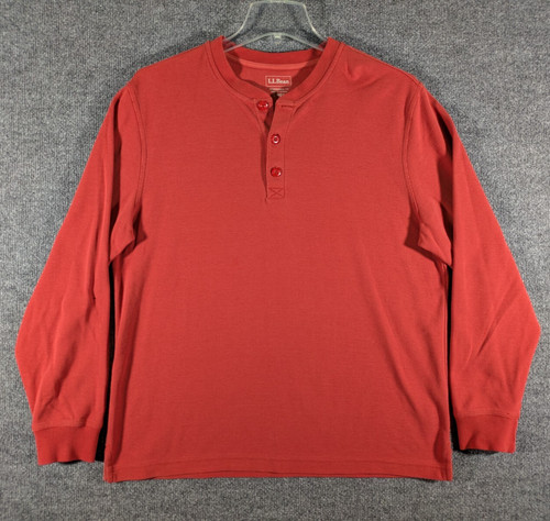 Bean henley shirt orange - henley,