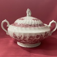 ENGLAND Vintage Serveware Beautiful Royal Wessex Soup Tureen. Willow Rosa. D1055