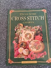 Cross Stitch Book - 55 Country Cross Stitch Charts By Jane Greenoff