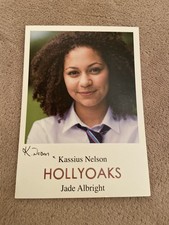 KASSIUS NELSON     (HOLLYOAKS) PRESIGNED CAST CARD