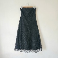 PHASE EIGHT Black Fine Ruffle