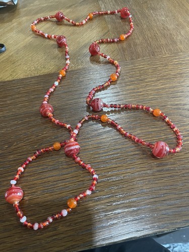 Red and orange - red, glass