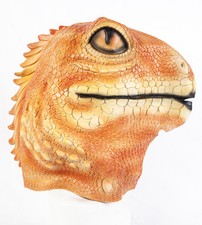 Deluxe Orange Gecko Mask Latex
