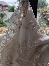 Beautiful Large  Antique Victorian Lace Bedspread