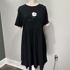 New Lazy Oaf X Vans Bear Floral Dress Size Medium