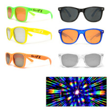 GloFX Ultimate Diffraction Rave Rainbow Glasses - Tinted Lens