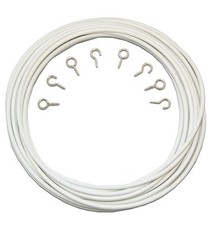 White Net Curtain Wire