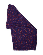 MONSOON Womens Abstract Pattern Square Scarf One Size Navy Blue K230