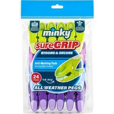 Minky sure grip clothes - clothes, pegs