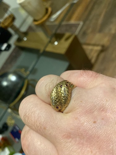 Double headed snake ring - ring, real