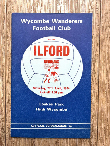 Wycombe wanderers ilford - wycombe,