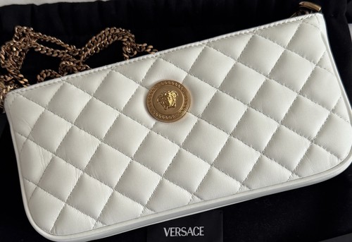 Versace white quilted - quilted, leather
