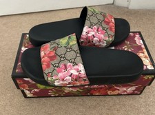 Gucci Floral Sliders Size 5.5 