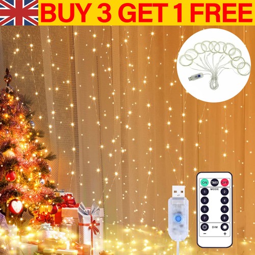 300led xmas curtain fairy - 300led,