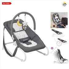 Easy Baby Bouncer with 5-Position Recline, Removable Cover, Perfect for Infants