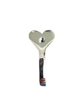 Chrome Love Heart Screw In Robe Hook Wall Bedroom Door Hat