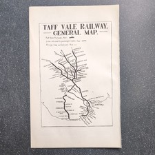 Original 1920 map - map, taff