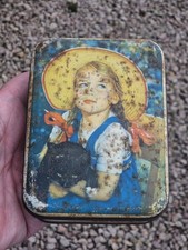 1950s Sharps Toffee Tin - Girl