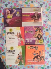 6 Zumba Track CDs  and DVDs With 4 Of Them Still In Original Wrapping!