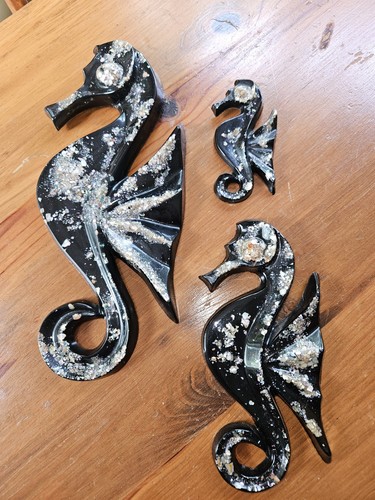 Set three vintage black - set, of