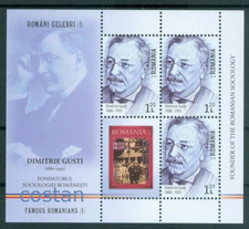 2018 Dimitrie GUSTI,sociologist,Founder of Village Museum/scouts,Romania,736/MNH