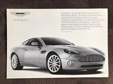 Aston Martin V12 Vanquish Japanese Price Guide Brochure, Hard To Find
