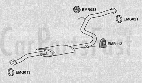 Exma3019 exhaust middle - exhaust,