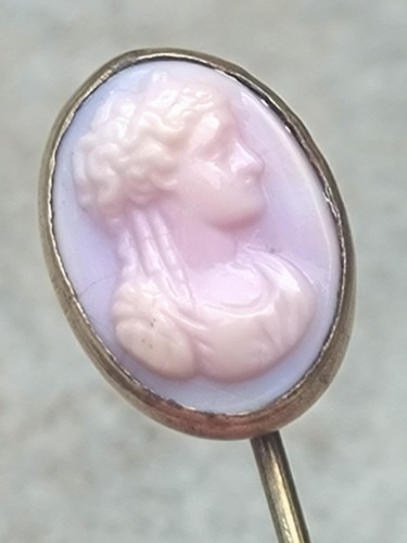 Antique carved conch shell - conch,