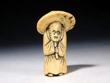 Old man Design Antler Carving