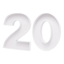 Fillable Cardboard Number for