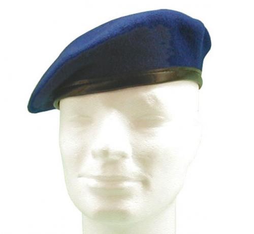 German army surplus beret blue - army,