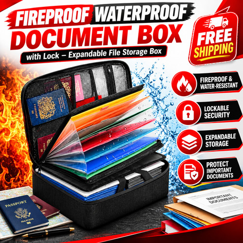 Fireproof waterproof document - fireproof,