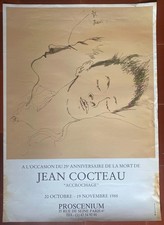 Jean cocteau exhibition poster - jean,