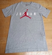 Nike Air Jordan T-Shirt Boys Grey Age 12-13 Preloved Casual Branded 