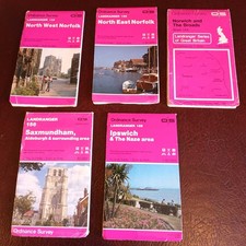Norfolk - Suffolk OS Landranger Maps Bundle