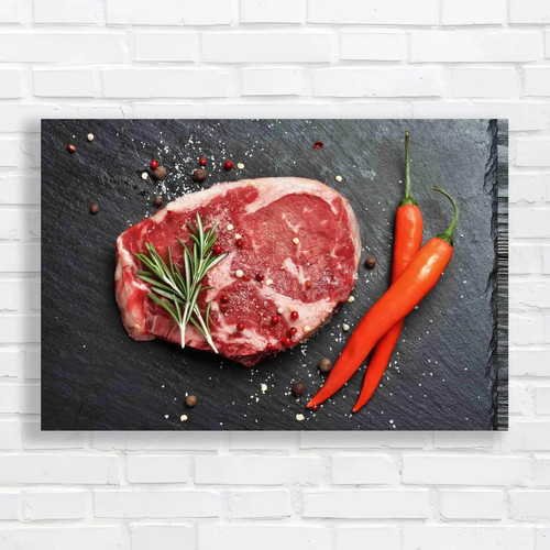 Delicious angus rib eye steak - angus,