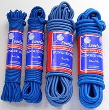 EVERLASTO BLUE ELASTIC BUNGEE ROPE SHOCK CORD 4MM 6MM 8MM 10MM VARIOUS LENGTHS