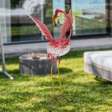 Garden Ornament Flamingo Metal