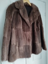 Real Musquash fur brown