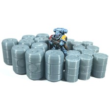 10x Barrels Oil Drum Wargaming